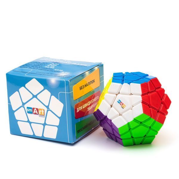 Кубик Рубика Мегамінкс Розумний кубик кольоровий пластик (Smart Cube megaminx stickerless) SCM3 фото
