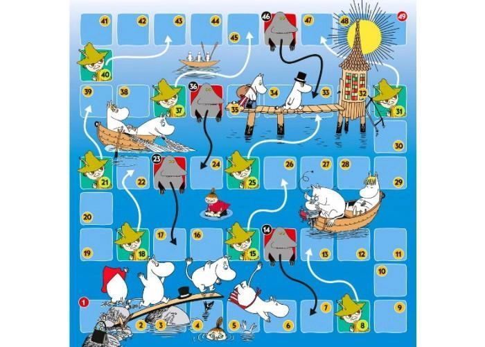 Лудо + Змії і Драбини 2в1: Мумі-тролі (Ludo + Snakes&ladders 2 in 1: Moomin) trfl087 фото