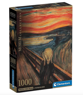 Пазли 1000 ел. Мунк "Крик" "Музейна колекція" Clementoni clmntn39791 фото
