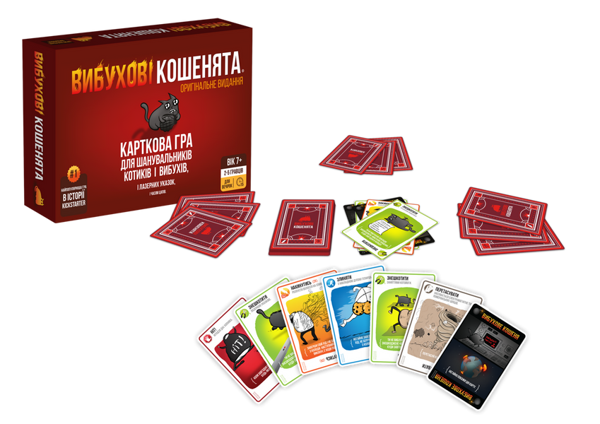 Вибухові кошенята: Оригінальне видання (Exploding Kittens: Original Edition) R037UA фото