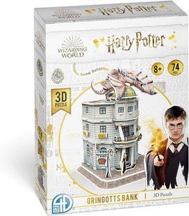 Банк Ґрінґотс Пазл 3D Гаррі Поттер (Gringotts Bank Set 3D puzzle Harry Potter) 4dpuz005 фото