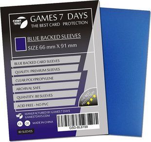 Протектори Games7days 66 x 91 мм Blue Premium MTG Standart (100 шт.) GSD-BL6691 фото