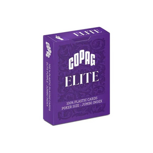 Пластикові карти Copag Elite 100% Plastic Jumbo Ind. Purple cpg005 фото