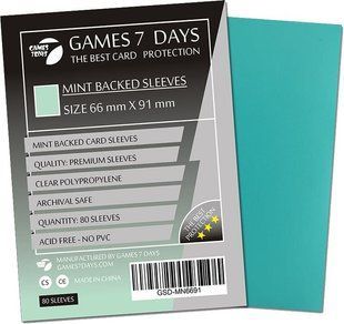 Протектори Games7days 66 x 91 мм Mint Premium MTG Standart (100 шт.) GSD-MN6691 фото