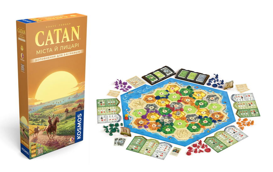 CATAN. Міста й лицарі. Доповнення для 5-6 гравців R105UA фото