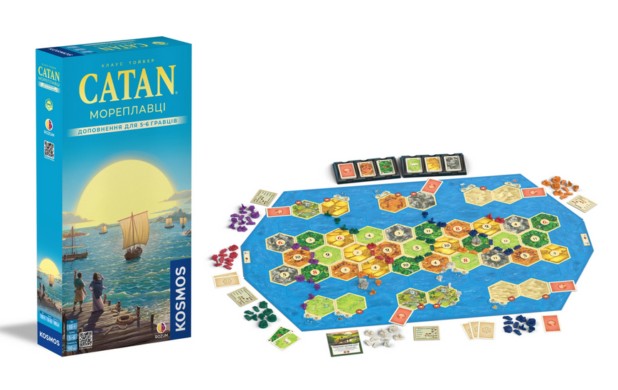 CATAN. Мореплавці. Доповнення для 5-6 гравців R103UA фото