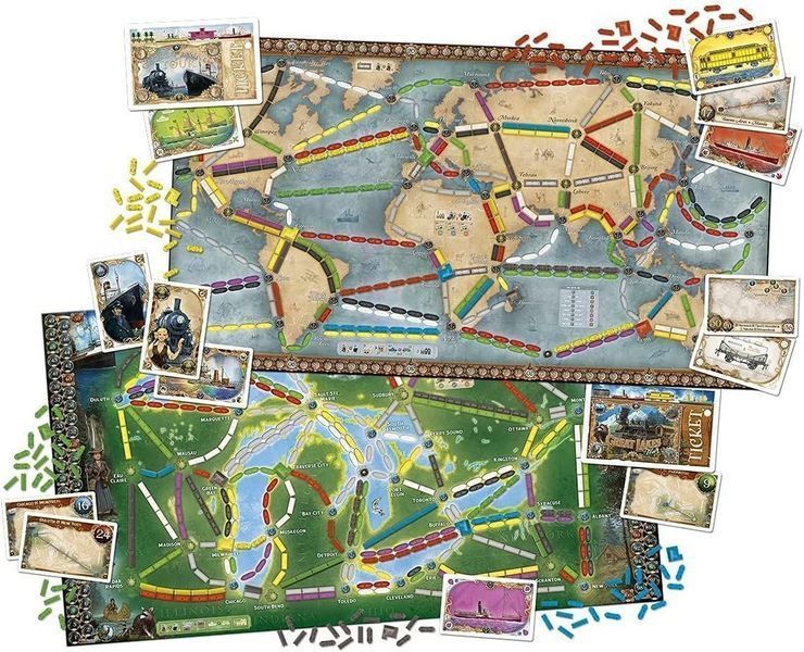 Квиток на потяг: Рейки та вітрила (Ticket to Ride: Rails & Sails) LOB2333UA фото