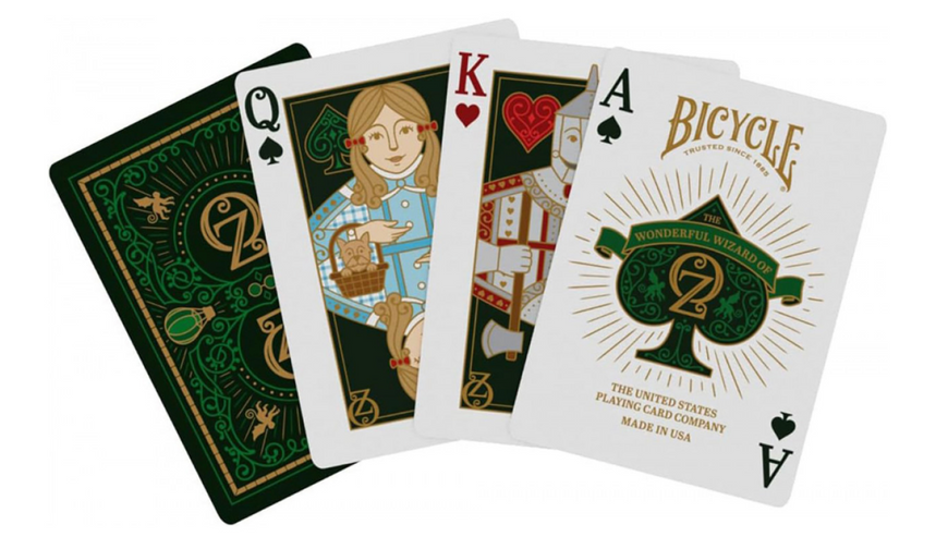 Гральні карти Bicycle The Wonderful Wizard of Oz Standard index (Чарівник із країни Оз) bccl010 фото
