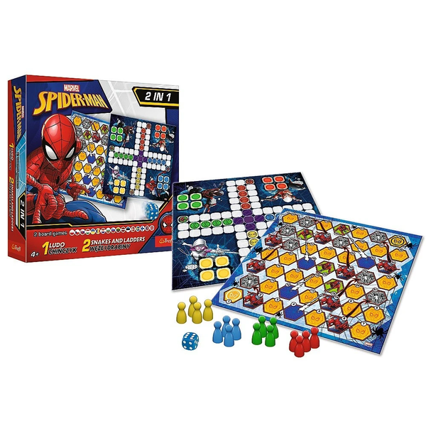 Лудо + Змії і Драбини 2в1: Людина-павук (Ludo + Snakes&ladders 2 in 1: Spider-man) trfl197 фото