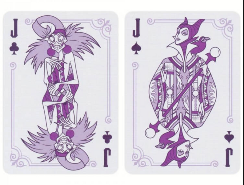 Гральні карти Bicycle Disney Villains Purple (Злочинці мультфільмів Дісней) bccl013 фото