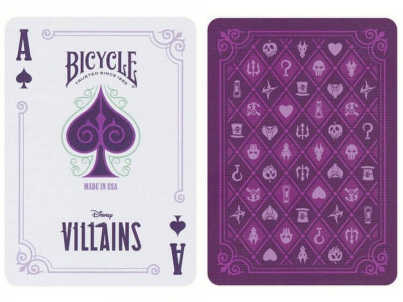Гральні карти Bicycle Disney Villains Purple (Злочинці мультфільмів Дісней) bccl013 фото