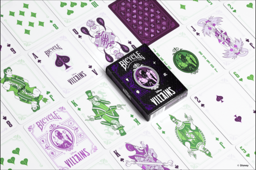 Гральні карти Bicycle Disney Villains Purple (Злочинці мультфільмів Дісней) bccl013 фото