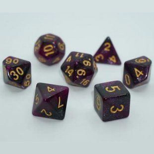 Набір дайсів GALAXY 7 DICE SET DARK PURPLE g7dgala04 фото