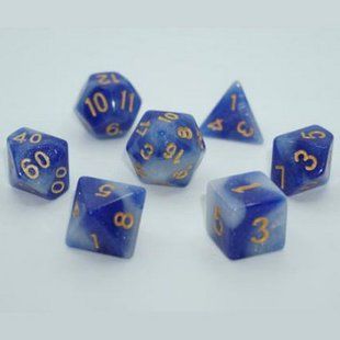 Набір дайсів GALAXY 7 DICE SET LIGHT BLUE g7dgala01 фото