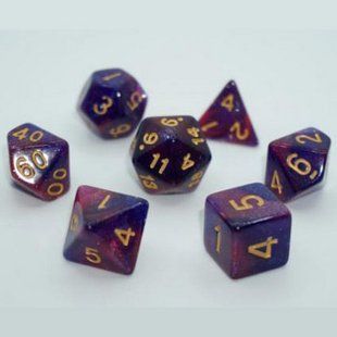 Набір дайсів GALAXY 7 DICE SET LIGHT PURPLE g7dgala03 фото