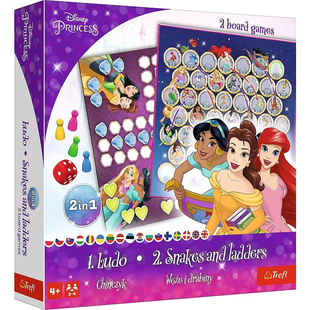 Лудо + Змії і Драбини 2в1: Принцеси Дісней (Ludo + Snakes&ladders 2 in 1: Disney Princess) trfl180 фото