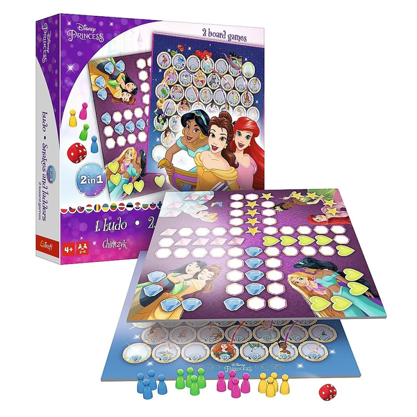 Лудо + Змії і Драбини 2в1: Принцеси Дісней (Ludo + Snakes&ladders 2 in 1: Disney Princess) trfl180 фото