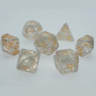 Набір дайсів GLITTER 7 DICE SET СOLORLESS g7dglit07 фото