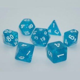Набір дайсів GLITTER 7 DICE SET LIGHT BLUE g7dglit06 фото