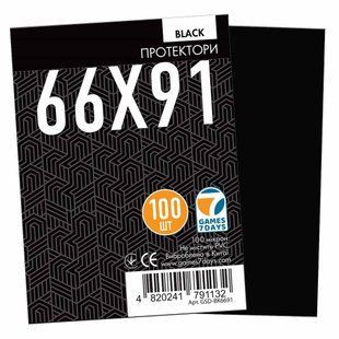 Протектори Games7days 66 x 91 мм Black Premium MTG Standart (100 шт.) GSD-BK6691 фото