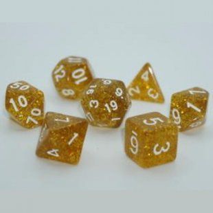 Набір дайсів GLITTER 7 DICE SET GOLD g7dglit02 фото