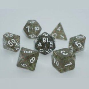 Набір дайсів GLITTER 7 DICE SET GREY g7dglit14 фото