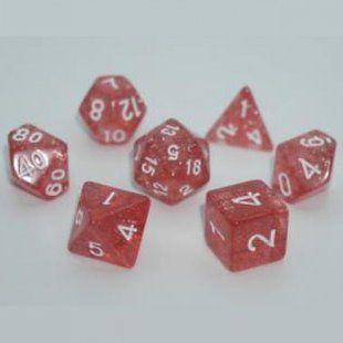 Набір дайсів GLITTER 7 DICE SET CORAL g7dglit11 фото