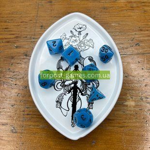 Набір дайсів GLOW IN THE DARK 7 DICE SET LIGHT BLUE g7dglow02 фото