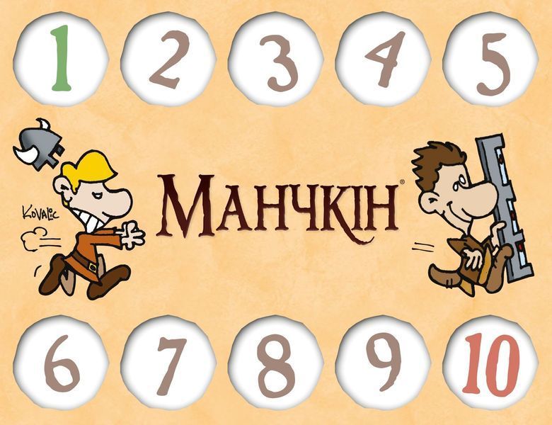 Набір лічильників рівнів до гри "Манчкін" (6 шт.) 10571 фото