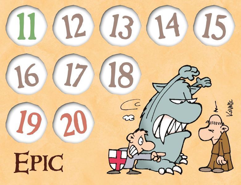 Набір лічильників рівнів до гри "Манчкін" (6 шт.) 10571 фото