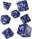 Набір дайсів Classic RPG Cobalt & white Dice Set (7) Q-Workshop SCLE12 фото 2