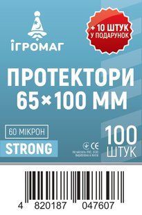 Протектори для карт TowerRex (65 х 100 мм, 110 шт.) (STANDARD) tr6510st фото