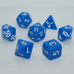 Набір дайсів OPAQUE 7 DICE SET BLUE g7dopaq05 фото