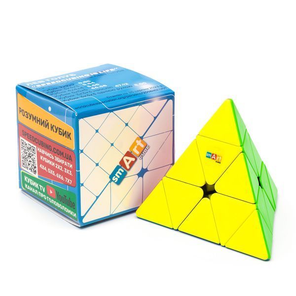 Кубик Рубика Розумний кубик Пірамідка без наліпок (Smart Cube Pyraminx stickerless) YJ8407 фото