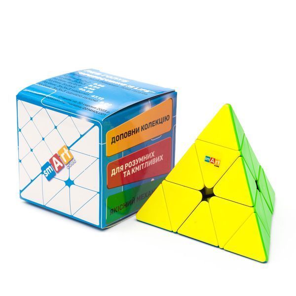 Кубик Рубика Розумний кубик Пірамідка без наліпок (Smart Cube Pyraminx stickerless) YJ8407 фото