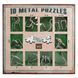Зелений набір залізних головоломок (10 Metal Puzzle Green) 473357 фото 1