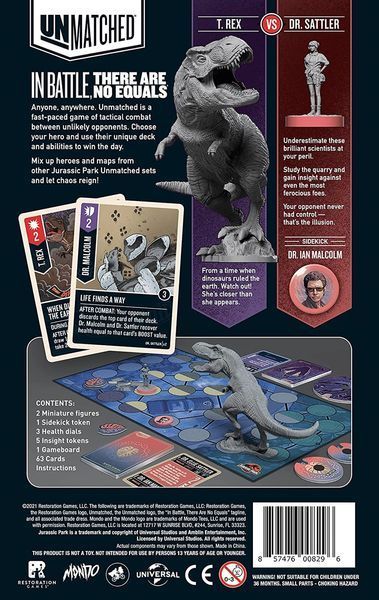 Unmatched: Jurassic Park &ndash; Dr. Sattler vs. T. Rex PA22021EN фото